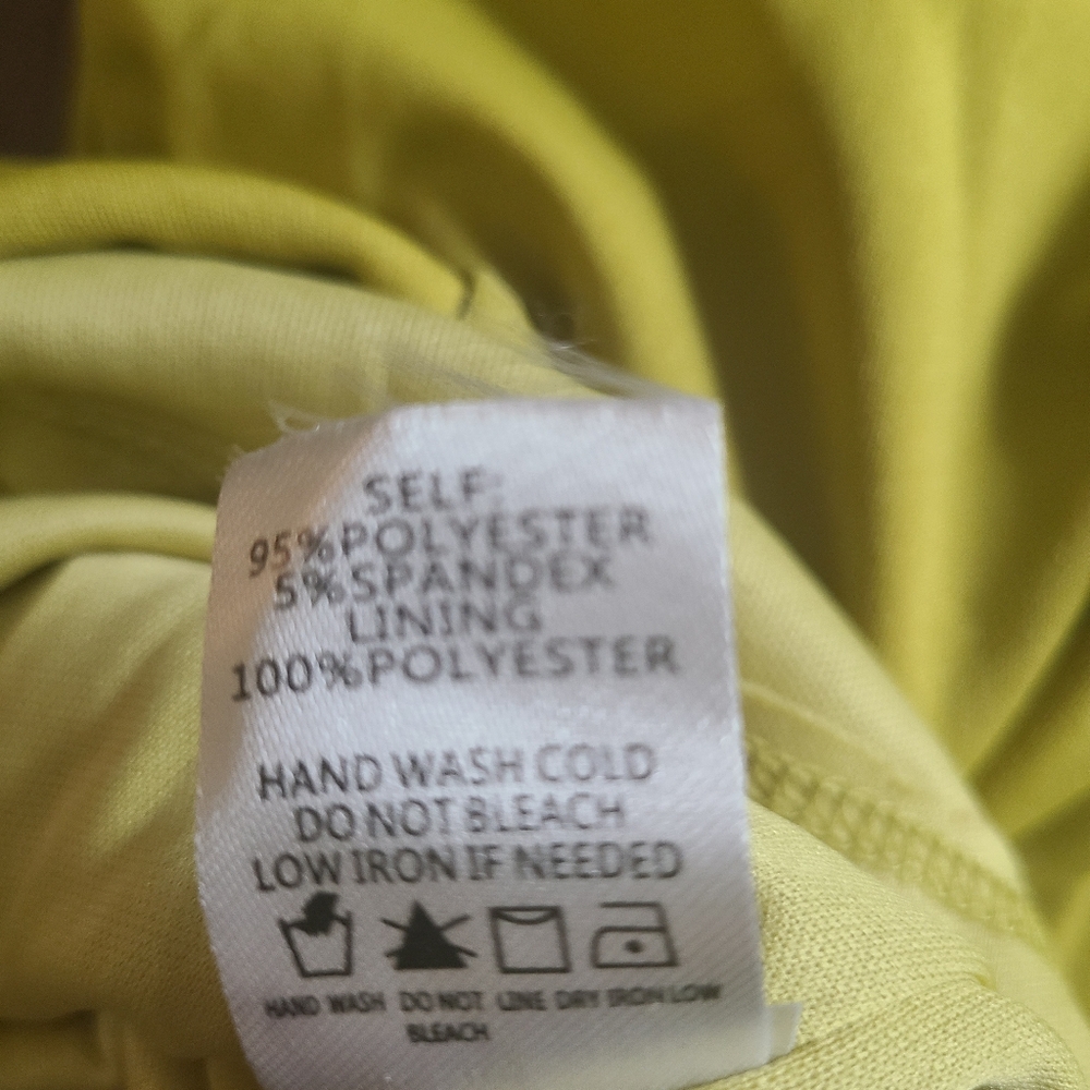 Women's dress color lemon - Picture 8 of 9